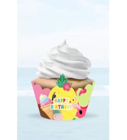 Summer Yaz Temalı Cupcake Sargısı 8'li