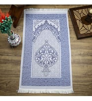 Hediyelik İpek Nur Tafta Seccade Bebek Mavisi 68x110 cm - 300 gr