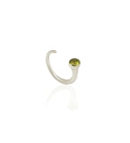 Kadir Jewellery 925 Ayar Gümüş Kaplama Zirkon Taşlı Ayarlanabilir Kadın Minimal Yüzük