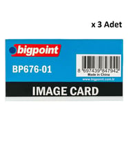 Bigpoint Akrilik İsimlik Dikdörtgen Şeffaf x 3 Adet