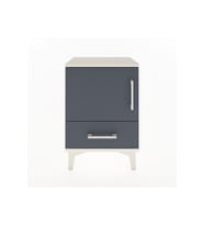 Arges Komodin 2 Raflı Tek Kapaklı 44x30x64 Aytaşı-Antrasit