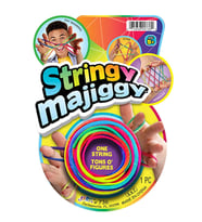 Stringy Majiggy Parmak İp Oyunu: Dayanıklı İple Uzun Saatler Boyunca Eğlence (Çok Renkli)