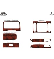 Meriç® Nissan Interstar Ön Torpido Kaplama Maun 6 Parça 1999-2004 (Maun)