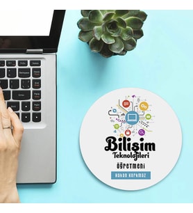 Kişiye Özel Bilişim Teknolojileri Öğretmenlerine Hediye Mousepad
