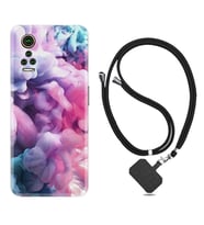 General Mobile GM 21 Pro GM 22 Pro Plus Kılıf Boyun Askılı Silikon Pink Cloud 1305