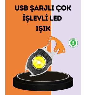 LED LED'li Acil Durum Düdüklü Anahtarlık Fener