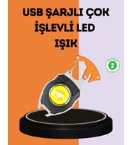 LED LED'li Acil Durum Düdüklü Anahtarlık Fener