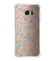 Samsung Galaxy S7 Edge  Köşe Korumalı Antişok Kapak Hello Kitty Tasarımlı Şeffaf Silikon Kılıf