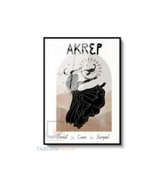 Dikey Çerçeveli Cam Akrep Burcu Tablo Modern Ev Dekoru Duvar Sanatı Ev Ofis Tablosu (Siyah)