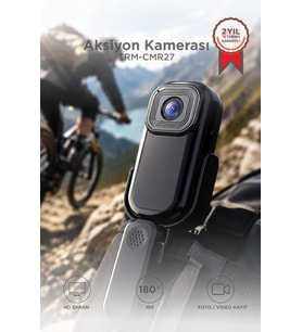 Torima Giyilebilir Aksiyon Kamerası 1080P Hd Kayıt 140 Derece Geniş Açı Klipsli Kamera CMR27 Siyah