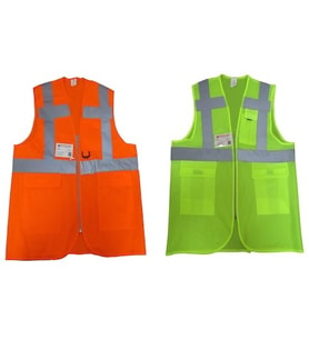 CEPLİ MÜHENDİS İKAZ YELEĞİ TURUNCU L