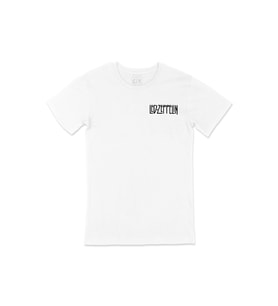 Led Zeppelin Cep Logo Tasarımlı Beyaz Tişört