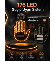 Led Işık El İşareti Araç Camı İçin Uzaktan Kumandalı