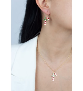 Yılbaşı Temalı Kolye Küpe Set