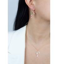 Yılbaşı Temalı Kolye Küpe Set