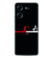 Tecno Pova 5 Kılıf Silikon Desen Özel Seri Dead Line 1662