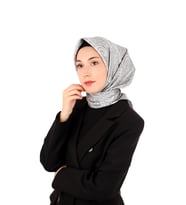 Bursa İpek Gümüş Sanat Desen Twill İpek Eşarp