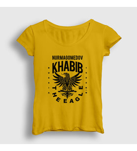Presmono Kadın Sarı Eagle V2 Ufc Khabib Nurmagomedov T-Shirt 310841tt (Sarı)