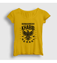 Presmono Kadın Sarı Eagle V2 Ufc Khabib Nurmagomedov T-Shirt 310841tt (Sarı)