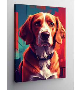 Kanvas Tablo Portre Köpek