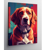 Kanvas Tablo Portre Köpek
