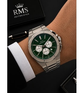RMS Romanson Premium Erkek Kol Saati Çelik Kordon 5 ATM Su Geçirmez Kronometreli Kadran AG2134.19