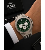 RMS Romanson Premium Erkek Kol Saati Çelik Kordon 5 ATM Su Geçirmez Kronometreli Kadran AG2134.19