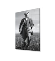Atatürk Cam Tablo 4mm Dayanıklı Temperli Cam, Atatürk Glass Wall Art (Çok Renkli)