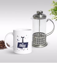BK Gift Kişiye Özel İlk Babalar Günü Tasarımlı Tasarımlı Kupa & French Press Seti-1 (Model 1)