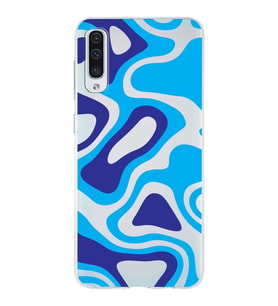 Samsung Galaxy A50  Kapak Renkli Desen Tasarımlı Şeffaf Silikon Kılıf