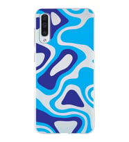 Samsung Galaxy A50  Kapak Renkli Desen Tasarımlı Şeffaf Silikon Kılıf