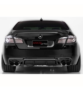 Bmw F10 Vorstainer Difüzör Sağ Sol Çift Çıkış Piano Black 2010 - 2017 5 Serisi