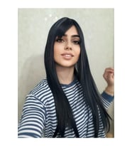 PerukAvm Yeni sezon kestane mavi ışıltılı peruk