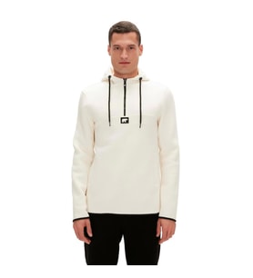 Badbear Defence Half-Zip Hoodie Beyaz