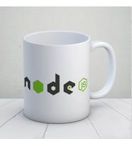NodeJs Tasarımlı Kupa Bardak (Çok Renkli)