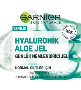 Garnier Hyaluronik Aloe Jel Günlük Nemlendirici 50 ml
