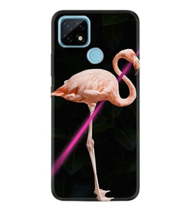 Realme C11 C21 C21Y C25Y C11 2021 Kılıf Desemli Silikon Line Filamingo 1776