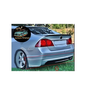 HONDA CİVİC ARKA TAMPON EKİ (2006-2012) FİBERGLASS BOYASIZ