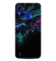 Reeder P13 Blue Kılıf Desenli Silikon Abstract Green