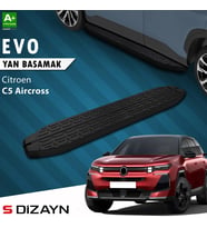 S-Dizayn Citroen E-C5 Aircross Elektrikli Evo Siyah Yan Basamak 193 Cm 2024 Üzeri A+ Kalite