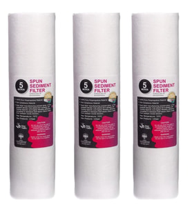 5 Mikron Sediment Spun Filtre (toz,tortu Filtre) 3 Adet  (Beyaz)