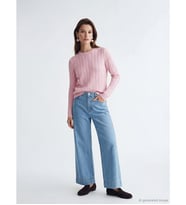 LCW Modest İndigo Wideleg Kadın Jean Pantolon