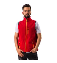 FreeCamp Vest Erkek Softshell Yelek-KIRMIZI