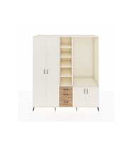 Kronos Dolap 13 Raflı 3 Çekmeceli 4 Kapaklı 220x59x243 Aytaşı-Aytaşı/Çam