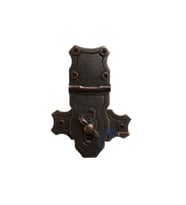 Dekoratif Anahtarlı Sandık Askısı - 40x55mm, Oksit, 100 Adet TG-V 5567