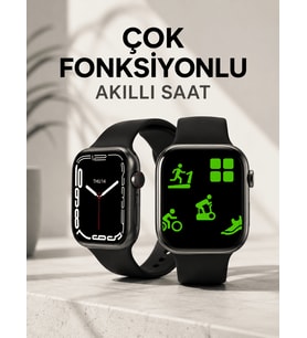 Akıllı Saat Tema Değiştirme Uyku ve Sağlık Takibi Sesli Asistan Bildirim Görme