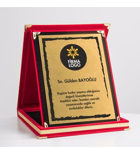 Kırmızı Kadife Plaket-0004