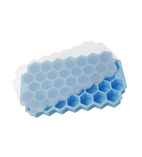 Kapaklı Petek 37 Delik Buz Küpü Tepsisi Silikon 20.5X12 CM