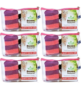 Derma Naturel Banyo Bakım Seti 4 Parça (6 Lı Set)