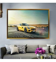 Altın Çerçeveli dekoratif tablo l1656 (Gold)